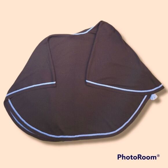 Colette Mordo For Sadimara Wool Blend Cape Poncho Outerwear OS - Picture 3 of 3